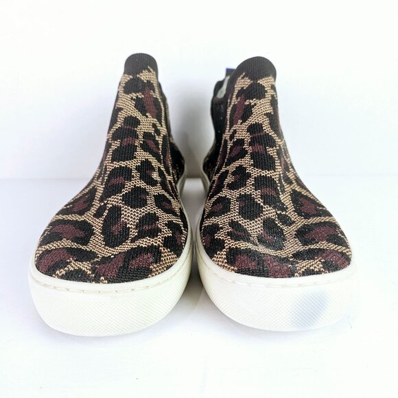 Rothy's Wildcat Leopard Animal Print Chelsea Sneaker Trainers, Sz 9 - Picture 7 of 11